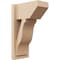 Ekena Millwork 7 1/2-in W x 12-in D x 20-in H Funston Slat Rough Cedar Woodgrain TimberThane Outlooker, Primed Tan OUTUR075X12X20FST24RCPR - alternate 1